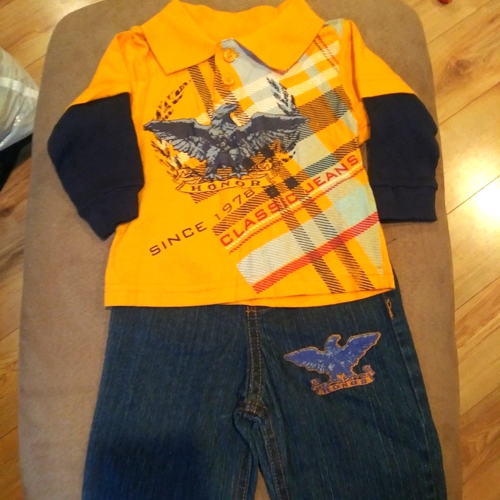 Urban Extreme collard shirt and jeans